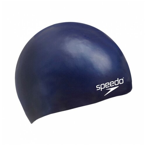 фото Шапочка для плавания детская speedo plain flat silicone cap jr, 8-8-709900011, синий, силикон