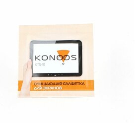 Чистящие салфетки Konoos KTS-10 для ЖК-экранов 10шт в индивидуальной упаковке