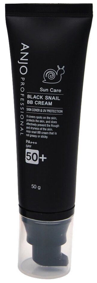 Anjo Professional BB крем Black Snail BB Cream, SPF 50, 50 мл/50 г, оттенок: светло-бежевый