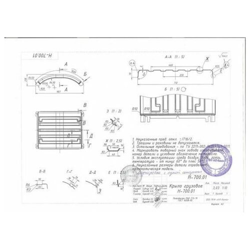 AUTOFAMILY NLL8106001 Крыло Н-700.01