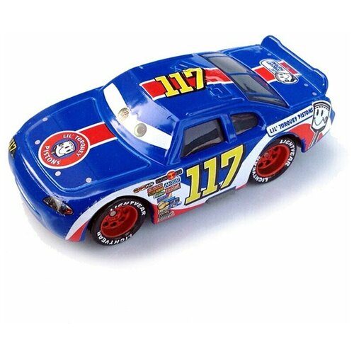 Cars (Mattel)) Тачки литые машинки Гонщик 117 / Lil Torquey Pistons (без упаковки) 0117 / W1938