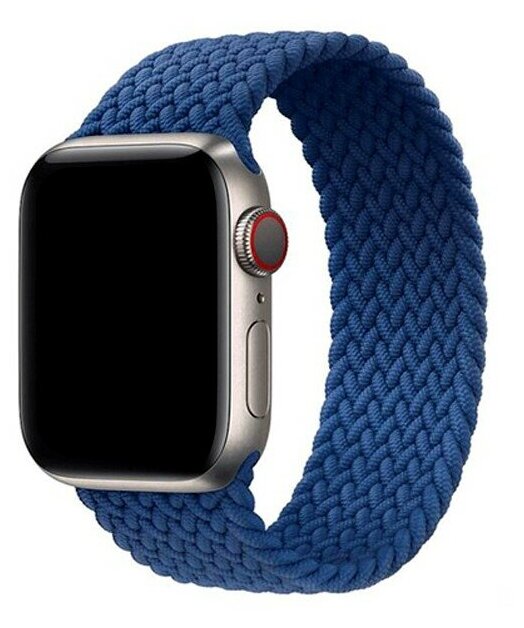 Ремешок-браслет нейлоновый для Apple Watch 42/44/45/49мм (2), синий, M(145mm)