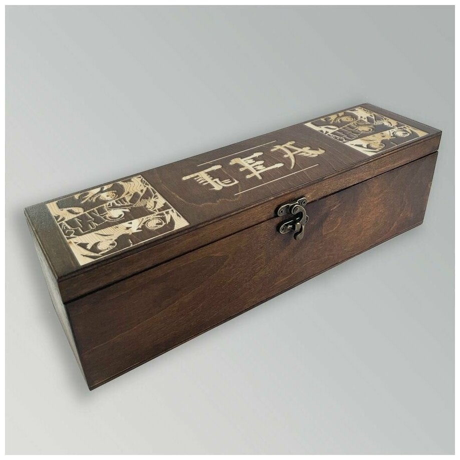 Коробка органайзер для чайных пакетиков из дерева с крышкой - 29 - фотография № 1