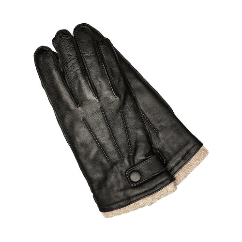 фото Перчатки eleganzza, демисезон/зима, натуральная замша, подкладка, размер 10, черный
