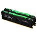 модуль памяти Kingston FURY Beast RGB ,64GB (32GBx2) ,DDR4 2666MHz ,DIMM 288-pin CL16 ,KF426C16BBAK2/64