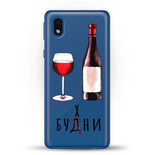 фото Силиконовый чехол будни на samsung galaxy a01 core andy & paul