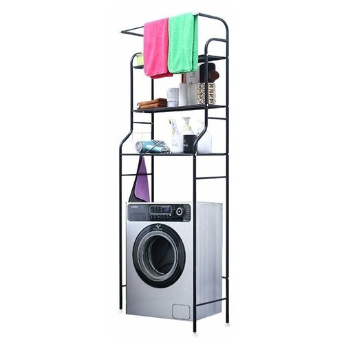 Стеллаж над стиральной машиной полка в туалет и ванную 3 яруса