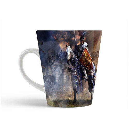 фото Кружка-латте coolpodarok medieval 2 total war рыцарь на коне щит герб