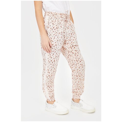 фото Брюки baon размер 134, peachy cream printed