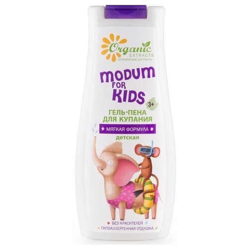 фото Modum "modum for kids" гель-пена для купания мягкая формула детская 250 г. (modum)