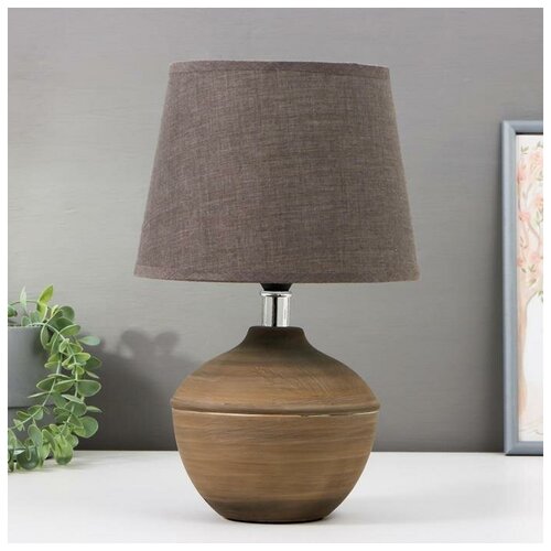 фото Лампа настольная 16412/1 e14 40вт кофе 20х20х30 см risalux