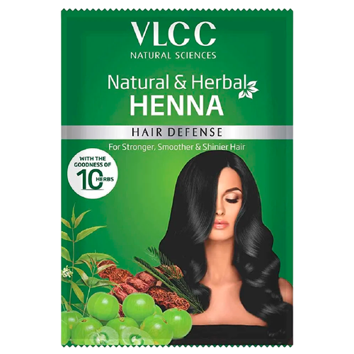 Хна натуральная 96% + 10 целебных трав 4% вес 15 гр / Индия / Natural & herbal henna VLCC