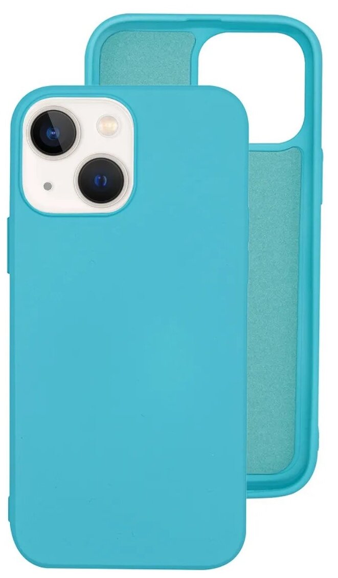Чехол Silicone Case (без лого) для Apple iPhone 13 / Айфон 13 / Накладка / бампер