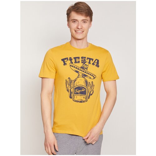 фото Футболка zolla z211253295011 размер l, горчичный