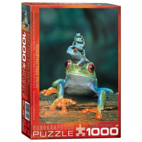 Пазл Eurographics 1000 деталей: Красноглазые древесные лягушки