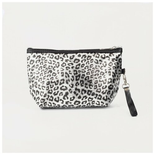 фото Косметичка на молнии, цвет серебряный gorodok