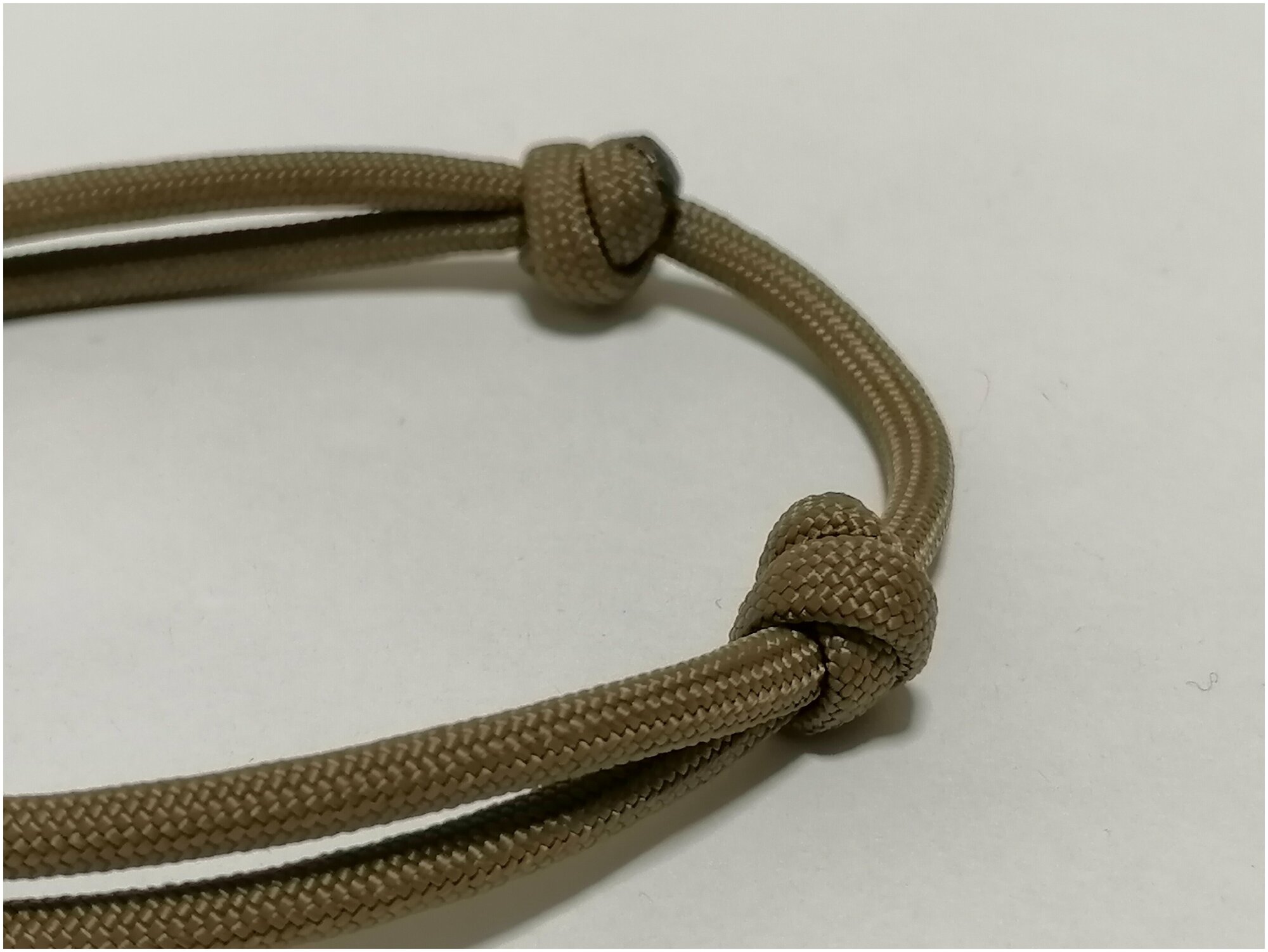 Шнурок для адресника, оливковый, размер XS - 15-30 см - фотография № 4