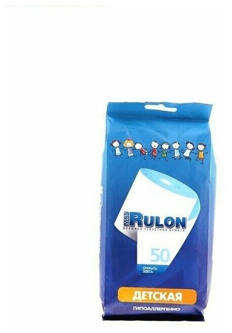 Влажная туалетная бумага Mon Rulon детская 50 шт - фото №2