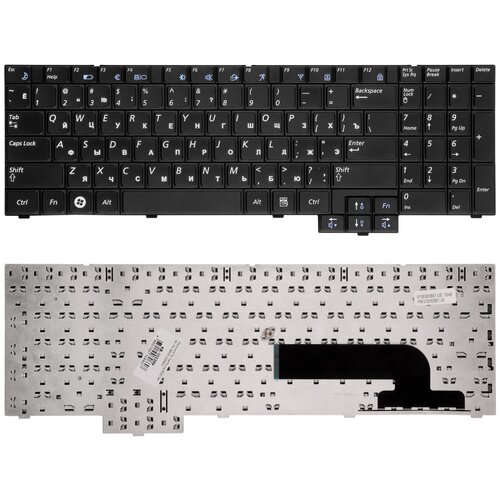Клавиатура для ноутбука Samsung X520, NP-X520-FA01UA, NP-X520-FA02UA, NP-X520-JB01UA черная