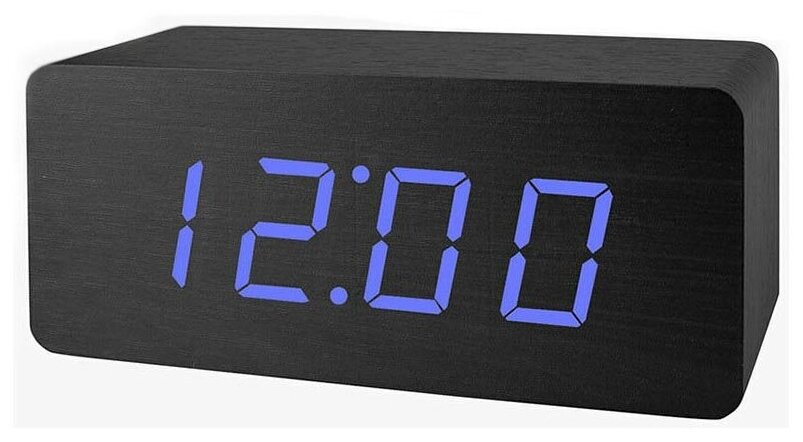 Цифровые настольные часы-будильник VST-863 (черные)