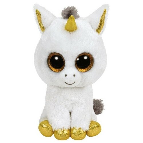 Мягкая игрушка TY Beanie Boo's Белый единорог Pegasus, 25 см