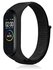 Ремешок нейлоновый для Xiaomi Mi Band 4/ Mi Band 5/ Mi Band 6 чер...