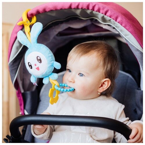 фото Мякиши игрушка - подвеска на кроватку/коляску «крошик. малышарики», с прорезывателем