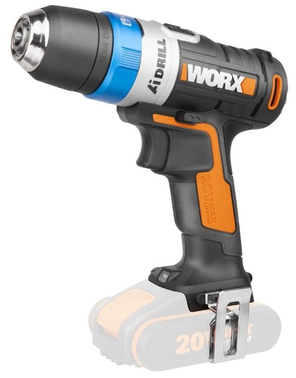 Умная дрель-шуруповерт WORX WX178 20V AiDrill 20Нм аккумуляторная с 2Ач батареей, 2А зарядкой и кейсом