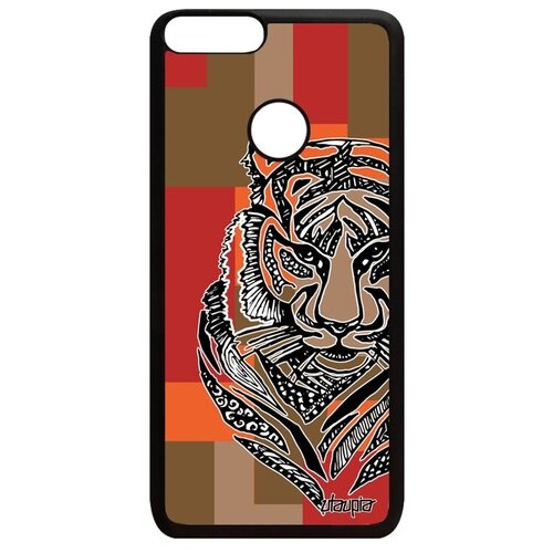 фото Противоударный чехол на смартфон // huawei p smart 2018 // "тигр" дизайн джунгли, utaupia, цветной