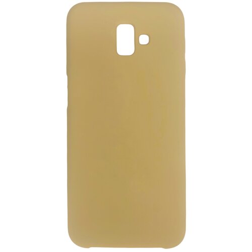 Чехол Накладка Silicon Case для Samsung SM-J610 Galaxy J6+ (2018), золотой