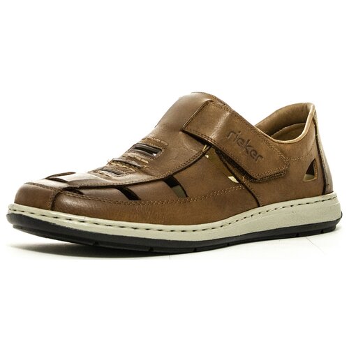 Туфли Rieker, размер 45, коричневый, бежевый туфли rieker размер 45 коричневый бежевый