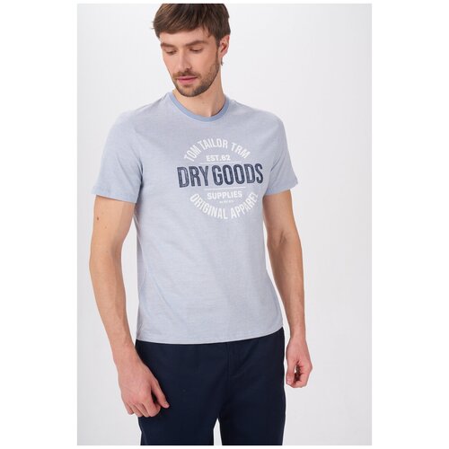 фото Футболка tom tailor 1025985 размер 50, голубой