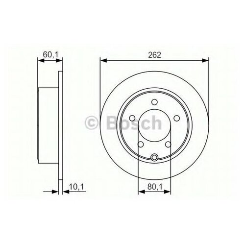 фото Диск тормозной задний bosch арт. 0986479r05