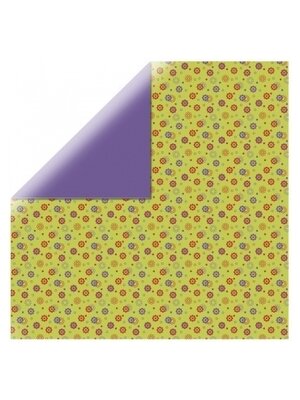 Бумага для оригами Rayher Цветение, 15*15 см, 65 листов, зеленый-голубой