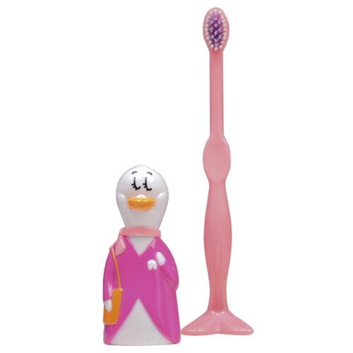 Купить Kid's Brush детская зубная щётка, утка, miradent, розовый, Зубные щетки