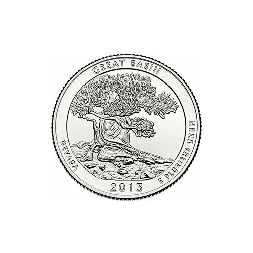 США 25 центов 2013 Национальный парк Грейт-Бейсин