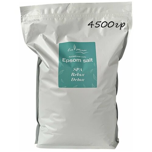 Eco Mirai Английская соль (Epsom salt) для ванн 4.5кг