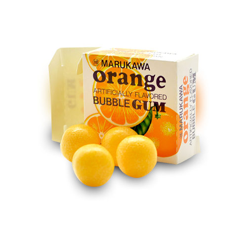 фото Жевательная резинка marukawa вкус апельсина шары упаковка 48 шт