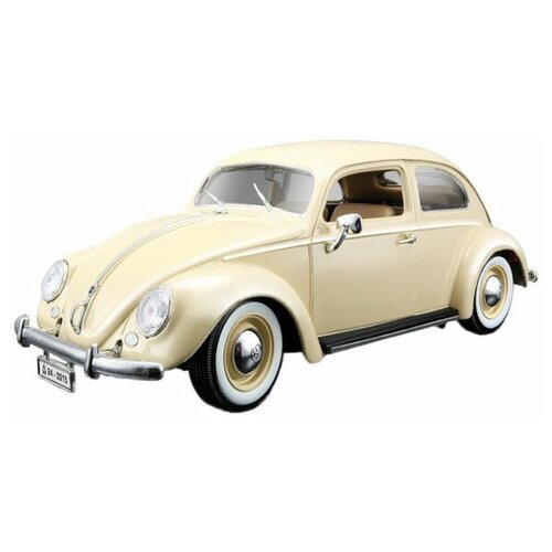 Модель автомобиля VW Kafer Beetle (1955) металл 1:18 Bburago busch modellspielwaren 1 87 vw beetle с овальным окном полицейский 1955 года выпуска