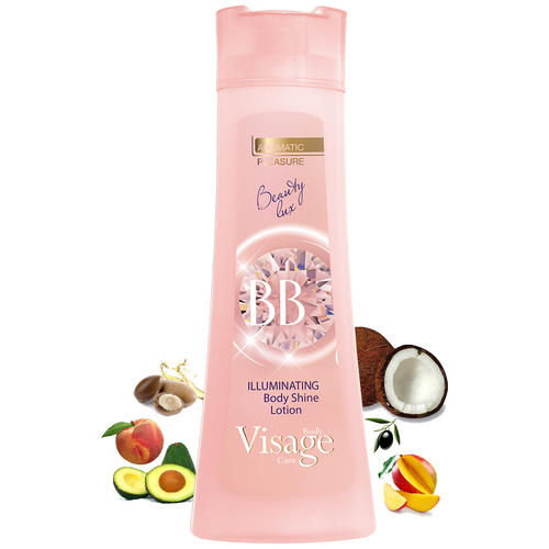 VISAGE Color Hair Fashion / Увлажняющий лосьон крем для рук и тела эффект сияния 250 мл/ ILLUMINATING BODY SHINE LOTION