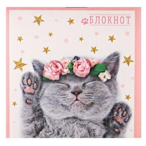 Блокнот 10*10, 16 листов «Котенок» , 20 шт.