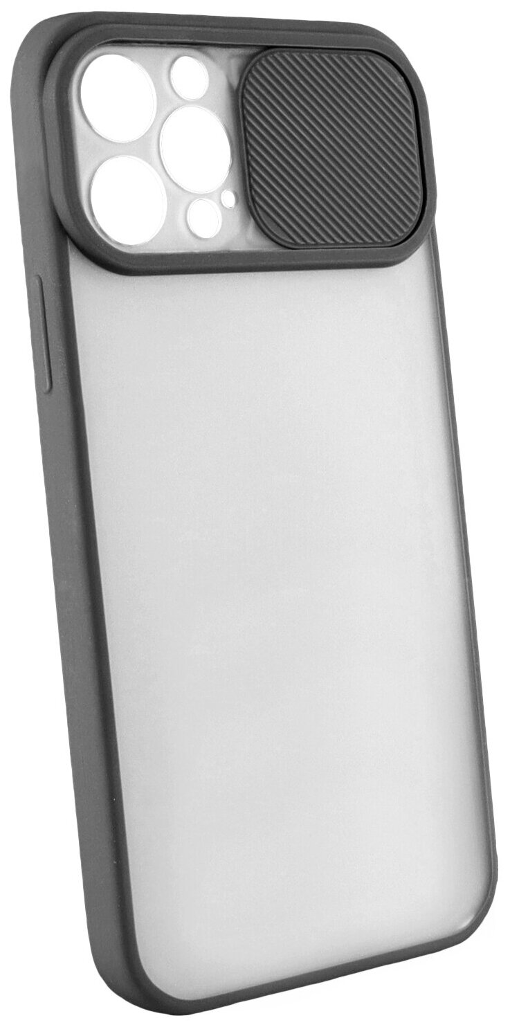 Чехол LuxCase для APPLE iPhone 12 Pro Max TPU+PC 2mm Black 63170 - фото №1