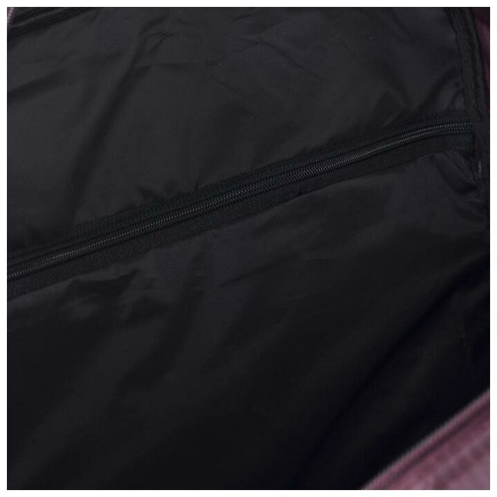 Сарабелла Сумка дорожная на молнии, наружный карман, длинный ремень, цвет бордовый - фотография № 7