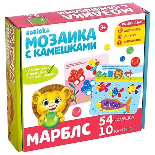 Марблс Мозаика с камешками, по методике Монтессори IQ-ZABIAKA 3744925 .