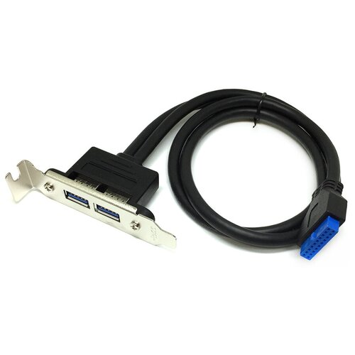 Планка (bracket) портов в корпус – 2 порта USB 3.0 низпрофильная (low profile) Espada модель: EBRT-2USB3LOW планка в системный блок gembird2xusb 3 0 20pin материнской платы cc usb3 receptacle