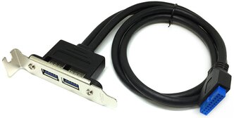 Планка (bracket) портов в корпус – 2 порта USB 3.0 низпрофильная (low profile) Espada модель: EBRT-2USB3LOW