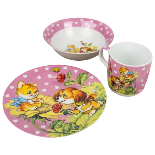 фото Набор детской посуды, доляна, дружба, 3 предмета
