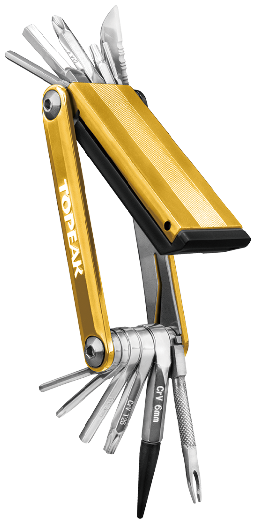 Набор инструментов TOPEAK TUBI 18 FUNCTIONS MINI TOOL Gold