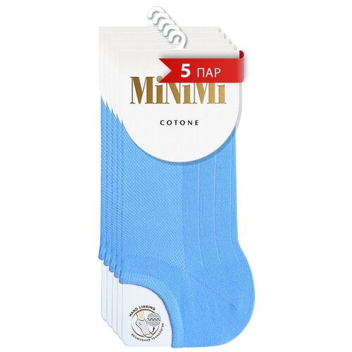 фото Женские носки minimi укороченные, 5 пар, размер 35-38, бирюзовый