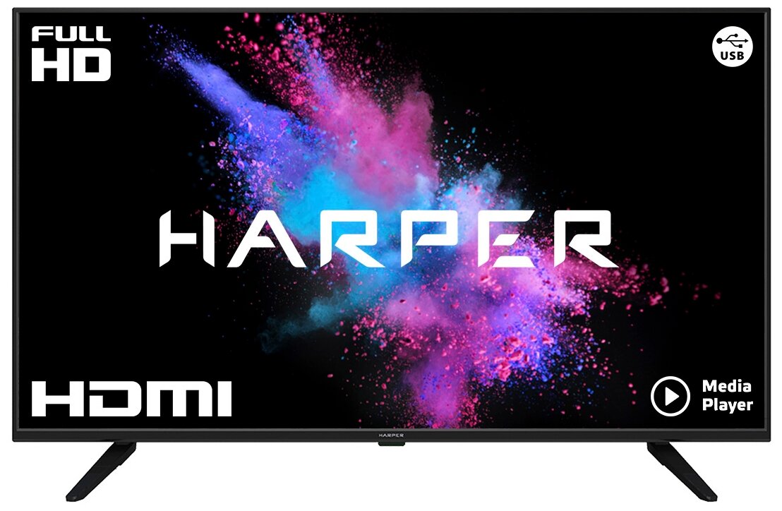 LED телевизор HARPER 40F660T (DVB-T2/T/C/S2, FULL HD, USB, HDMI)